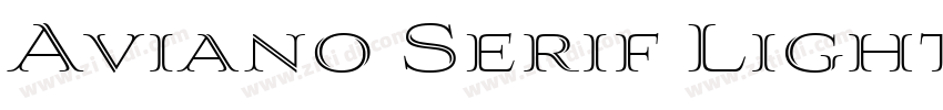 Aviano Serif Light字体转换